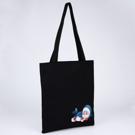 Bag Schoper "Cat in a suit", 35x0.5x40 cm, Department without lightning, without lining, black-1