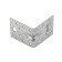 Sibrtekh's fixing corner reinforced, Kuu 70 x 70 x 55 mm.