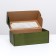 Self -charged box, with a window, khaki, 16 x 35 x 12 cm