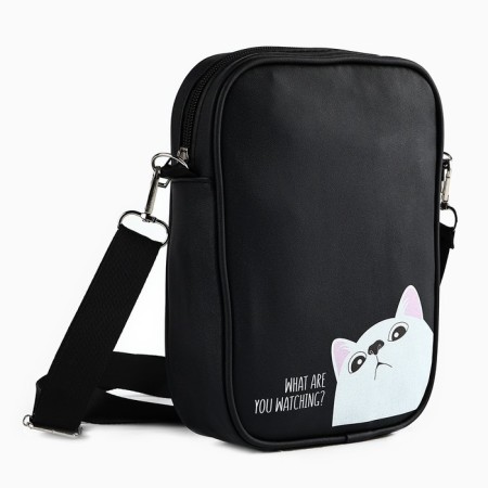 Bag on the strap "What are you watching?", 15*5*21 cm-1