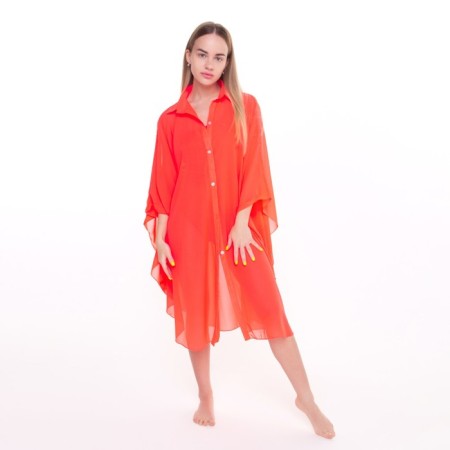 Tunic is a beach female, red color, size 46