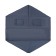 Paul for a winter tent, hexagon, 200 x 200 cm, gray