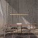 Line Linear Mantra Hanok, LED, 2850LM, 3000K, 1200.5x47.3x100 mm, golden color
