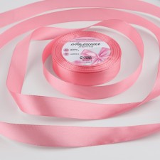 Satin tape, 20 mm × 23 ± 1 m, salmon color No. 263