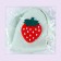 Bag for the doll "strawberries", green color