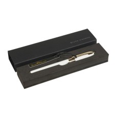Ballic handle, 0.5 mm, BrunovisConti Monaco, blue rod, Soft Touch body white, in case