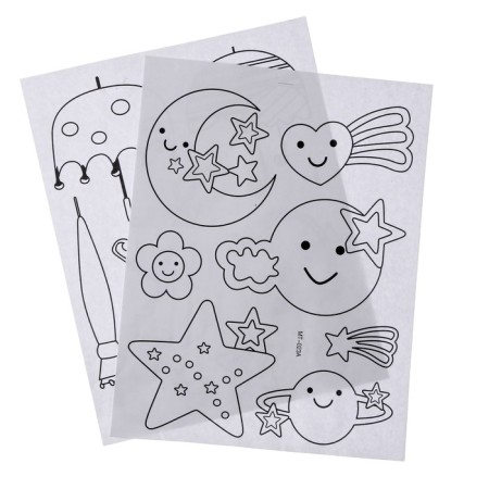 Set for creativity: applique sequins and coloring - stickers of "Smile"-6
