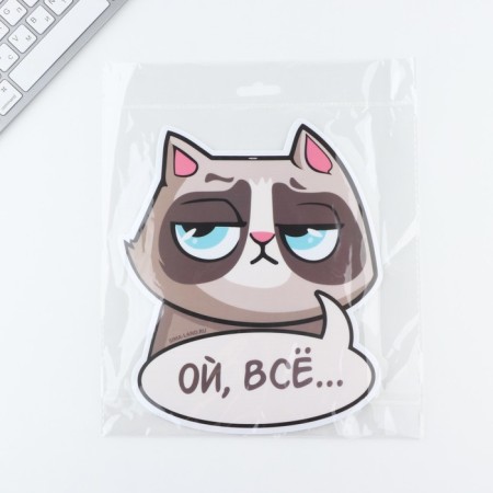 Mouse mat “oh, all”, 19.9 x 23.6 cm-4