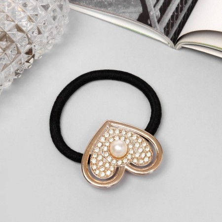 Hair elastic band "Imojin" heart, 5 cm-1