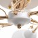 Ruxi chandelier 5he27 40W white-gold 56x56x28 cm Bayerlux