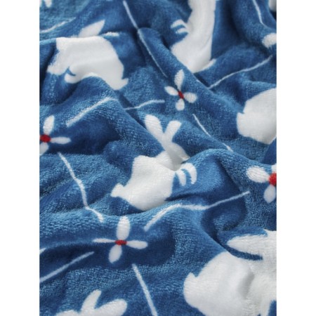 Guten Morgen White Rabbit, size 200x220 cm, blue color-4