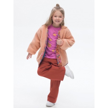 Bilateral jacket for girls, height 104 cm, jeans color-5