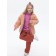 Bilateral jacket for girls, height 104 cm, jeans color