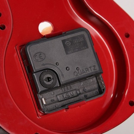 Watch wall interior children's "guitar", discrete move, 11 x 38 cm-2