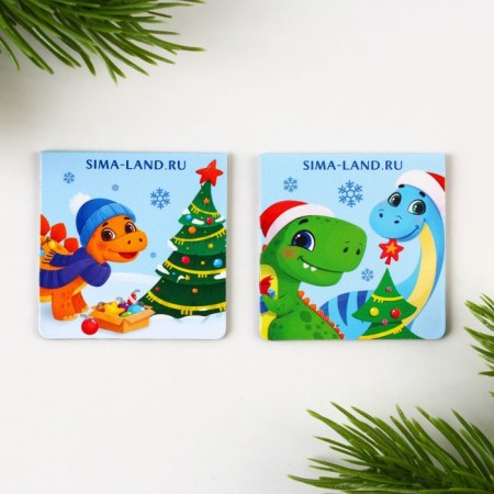New Year. Bookmarks for books Magnetic 2 pcs on the substrate "Believe in Dream"-3