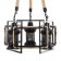 Caus -chandelier "MADILAL" 3HE27 Black 40x42x64cm Bayerlux