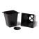 Set for seedlings: glasses of 1 l (10 pcs.), Patron 61 × 23 cm, black