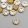 Decor for creativity plastic "Crystal flower" set 20 pcs 1.2x1.2 cm