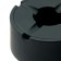 Silicone ashtray, with a lid, round, 8.3 x 4 cm, black