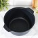 Frying, 5 l, glass cover, anti -stick coating, color dark marble