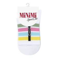 Women's socks Mini Sport Chic, size 35-38, Bianco color