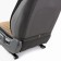 Caps on the front seats Car Performance, 2 pcs, Fiberflax (flax), rhombus, beige