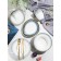 Porcelain plate for Magistro paste "Paveti", 430 ml, d = 21 cm, blue color