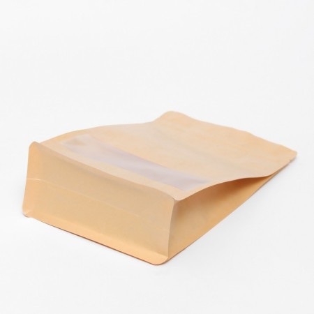 Zip-Lock package Craft with a flat bottom, rectangular window, 16 x 26 cm-3