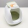 Toilet closed with a scoop, 47 x 40 x 39 cm, white-green