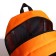 School backpack, 2 lightning departments, 3 pockets, green/orange color