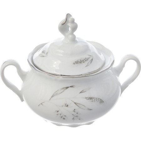 Coffee service 6/9 Constance, decor “Silver ears, platinum laying”, 15 items-2