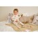 Combineson crumb I "Merry XMAS", height 68-74 cm, beige color