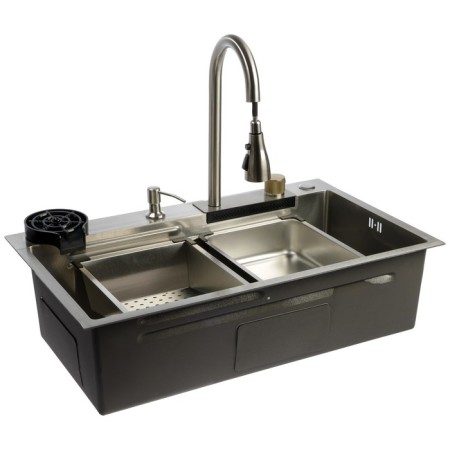 Zein M01, S = 3.0 and 0.7 mm, mixer, basket, cutting board, siphon, satin-16