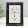 Photo frame plastic 10x15 cm "Silver patina on black" 18x13 cm