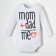 Body crumb I "Mom+DAD", white, height 68-74 cm