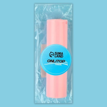 Leaf soap, in roll, d 2.3 × 9 cm, 120 cm, pink color-7