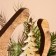 Interior souvenir in the wooden ring "Christmas tree" 33x8x34 cm