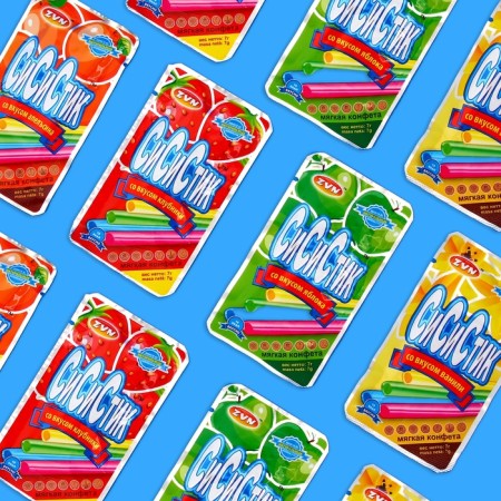 Soft candy "si si stic", in straws, 7 g-1