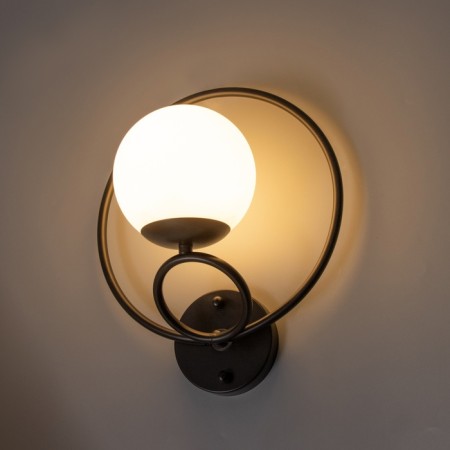 Bra "spherum" E27 40W black 28x23x23cm-2