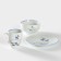 Porcelain set for breakfast "geese", 3 items