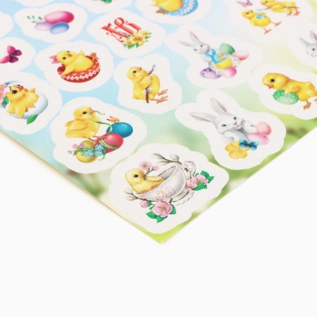 Stickers children's paper "Light Easter", chickens, 11 x 15.5 cm-1