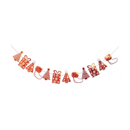 Garland "New Year", 230 cm, red color