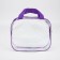 Lightning cosmetic bag, transparent/purple color