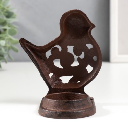 Cast iron candle for 1 candle "Bird" 11x9.5x6.5 cm-2