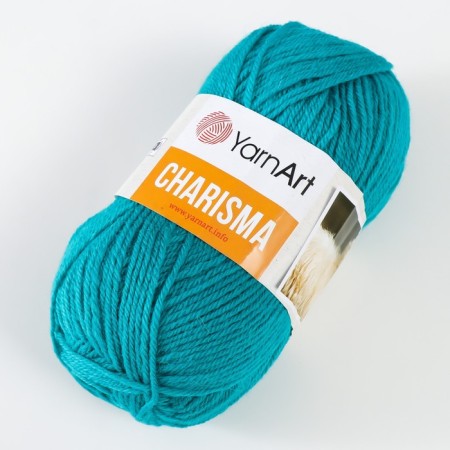 Yarn "Charisma" 80% wool, 20% acrylic 200m/100g (11448 emerald)-1