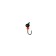 Mormyshka fraction black, weight 0.15 g, size 2