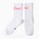Women's socks, white color, size 23-25