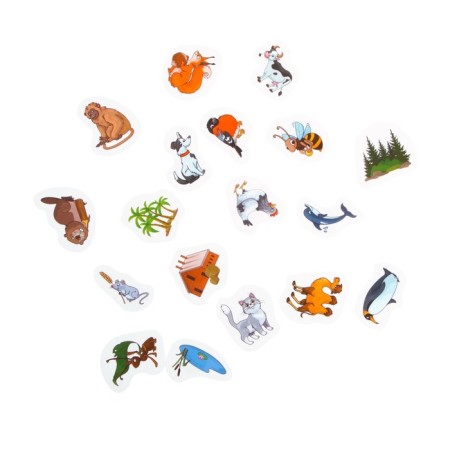 Velcro game "Study animals"-3