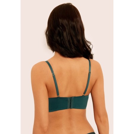 Women's bra, size 70b, dark green color-4