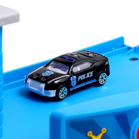 Parking "Police Party", with metal machines and helicopter-5